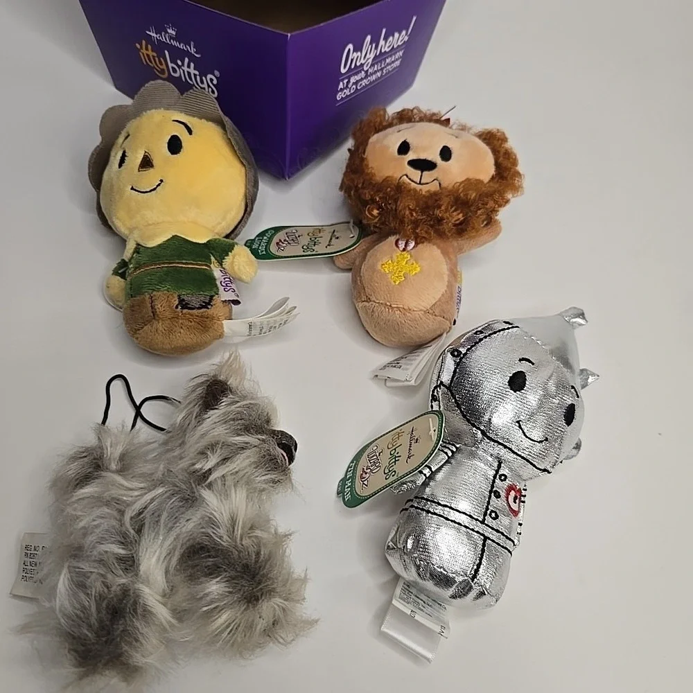 Hallmark Itty Bittys Wizard Of Oz Dorothy‎ Scarecrow Lion Tinman Toto